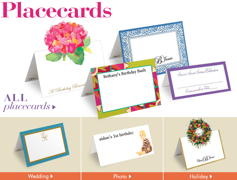 Place Cards, Personalized Place Cards The Stationery Studio