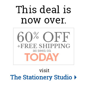 As Seen on TODAY - 60% Off Stationery