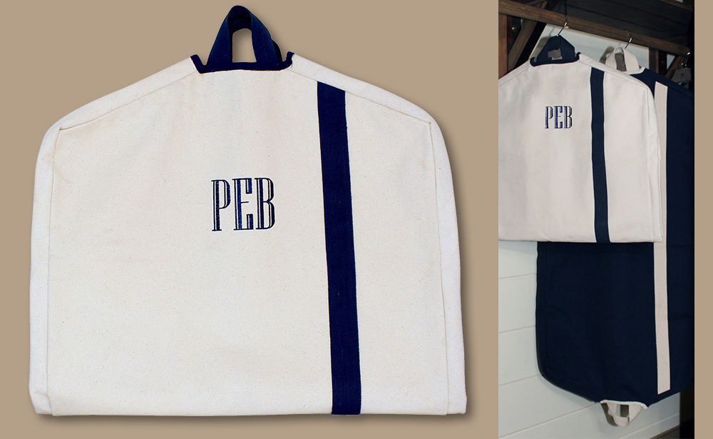 Personalized Natural Garment Bag