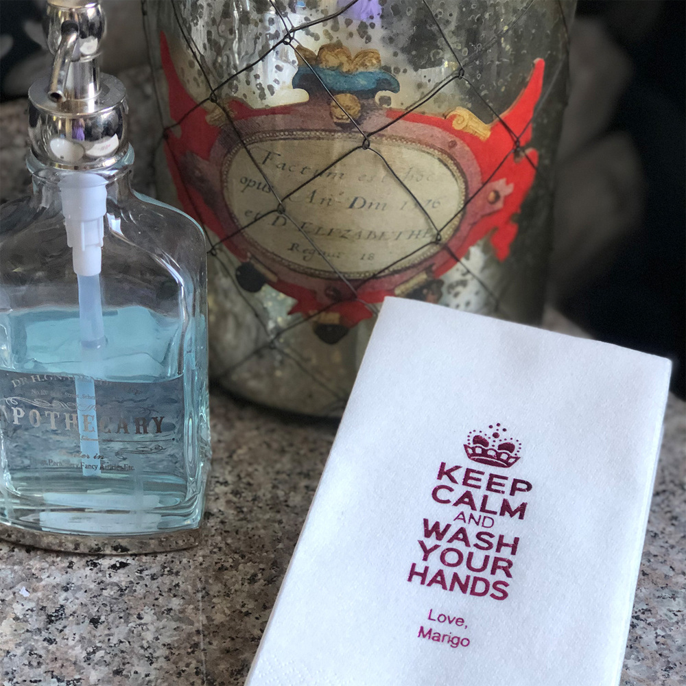 Keep Calm and Wash Your Hands Deville Guest Towels