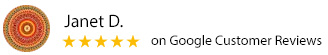 Google Customer Review - Janet D.