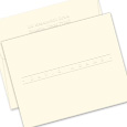 Banner Folded Note Cards - Embossed