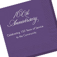 Elegant 100th Anniversary Napkins