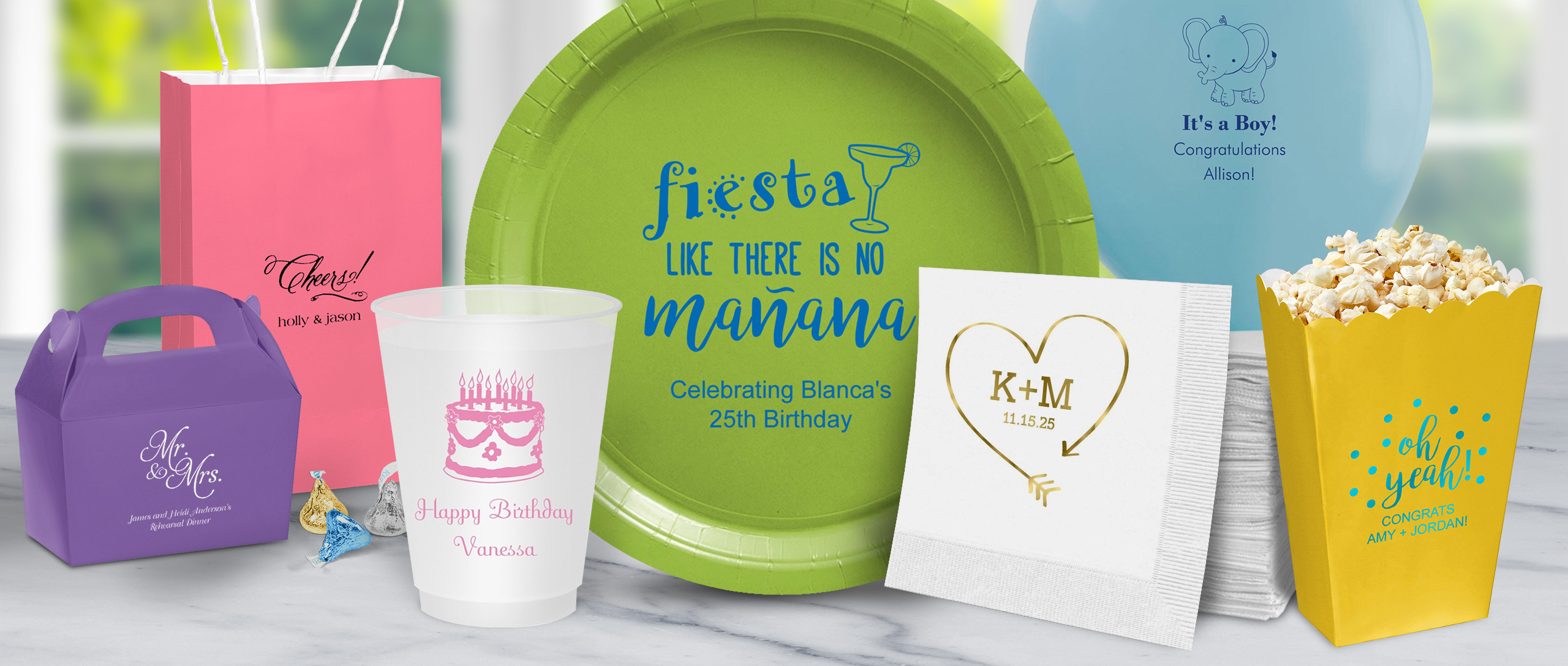 Personalized Party Supplies The Stationery Studio
