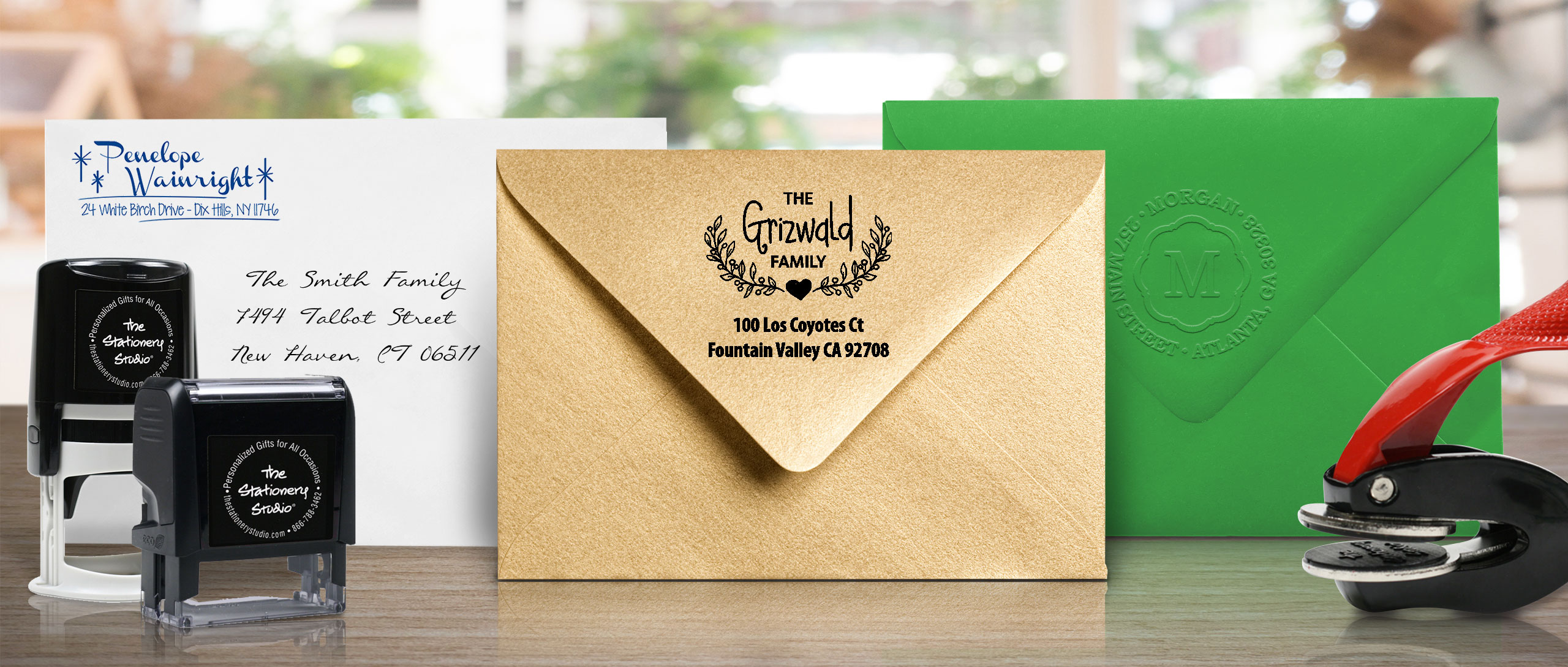 Custom Address Stamps, Personalized Return Address Stamps The